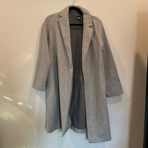 Veste Blazer Zara Gris Noir - Taille XS, Marque Zara, Occasion Très Bon état